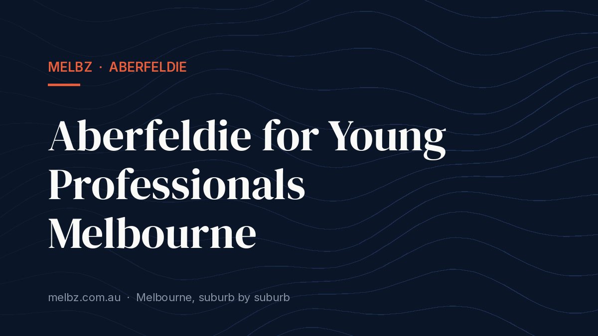 Title card: Aberfeldie for Young Professionals Melbourne