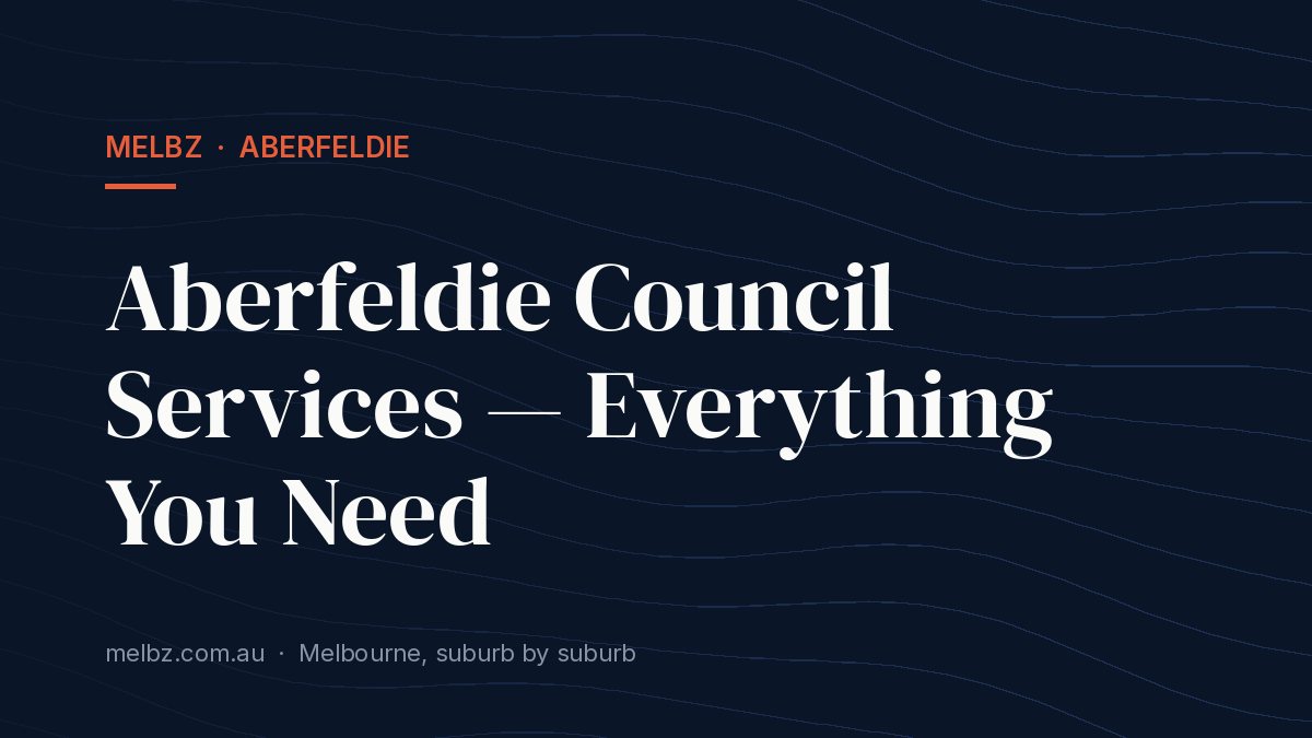 Title card: Aberfeldie Council Services — Everything You Need