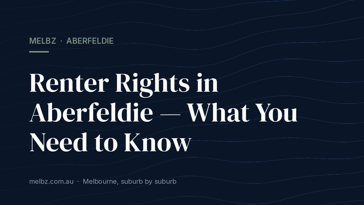 Title card: Renter Rights in Aberfeldie — What You Need to Know