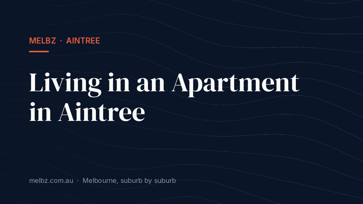 Title card: Living in an Apartment in Aintree