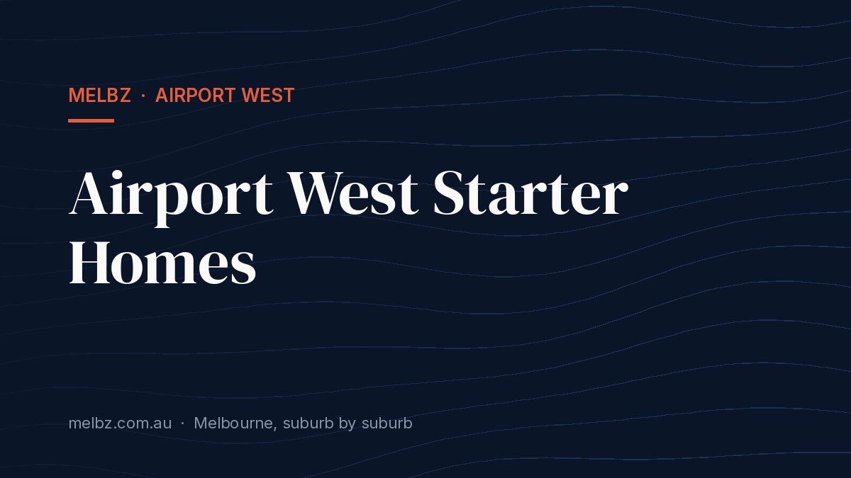 Title card: Airport West Starter Homes