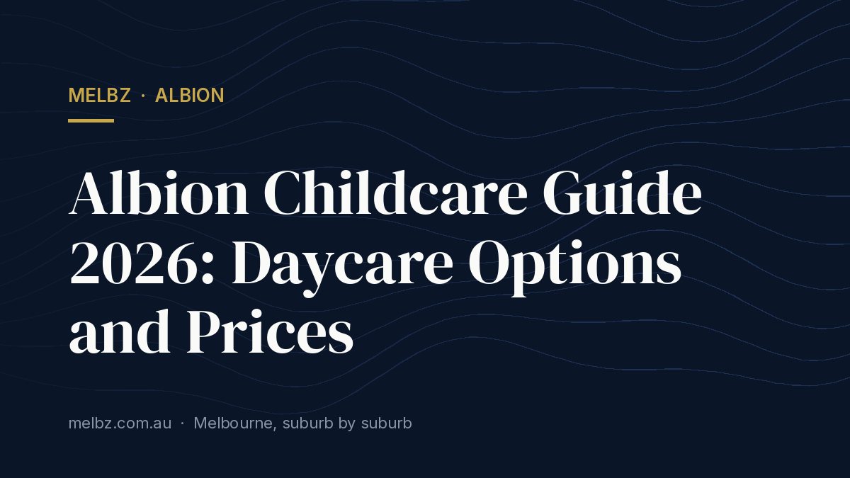 Title card: Albion Childcare Guide 2026: Daycare Options and Prices