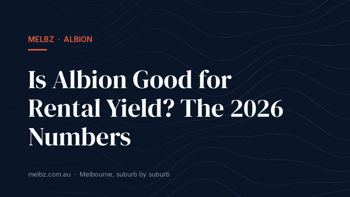 Title card: Is Albion Good for Rental Yield? The 2026 Numbers