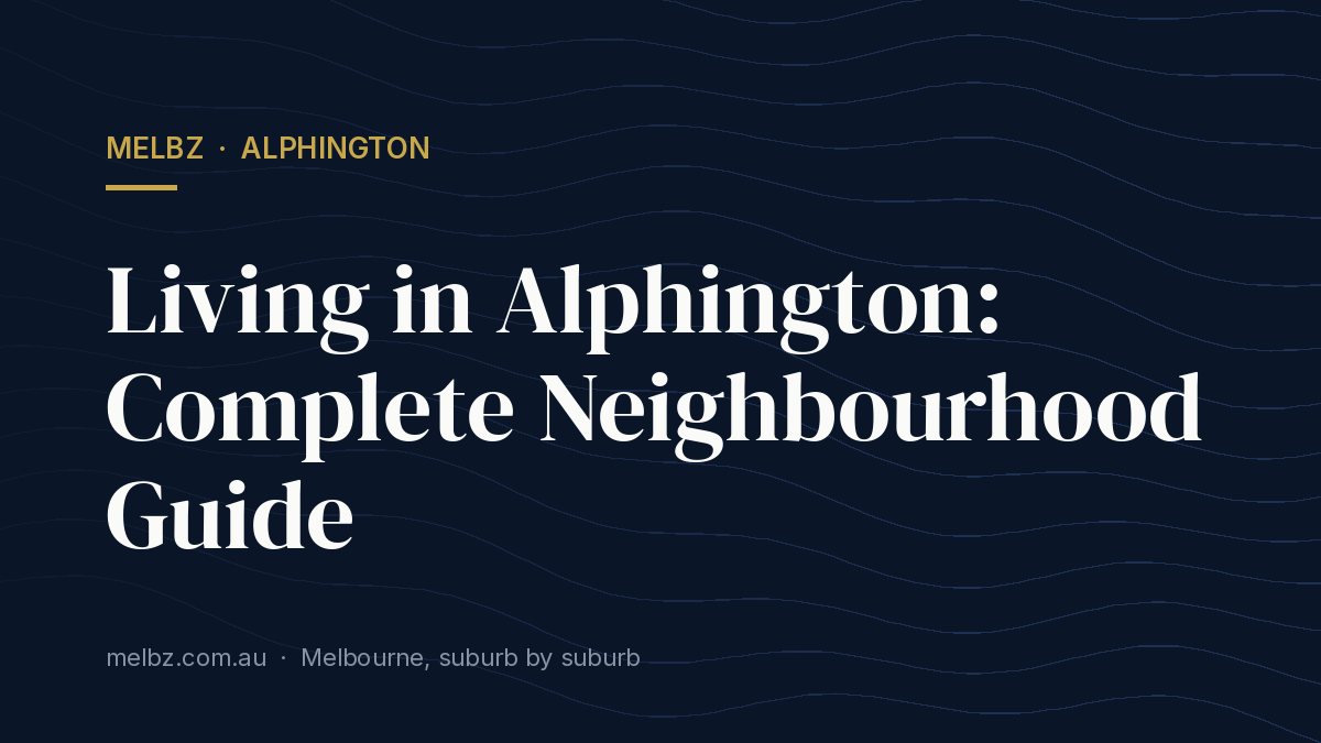 Title card: Living in Alphington: Complete Neighbourhood Guide