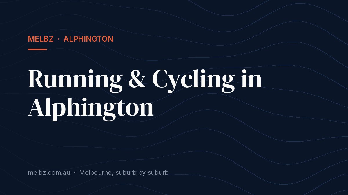 Title card: Running & Cycling in Alphington