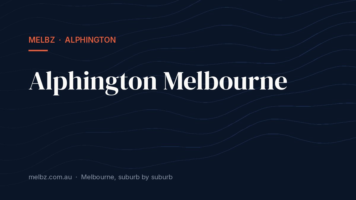 Title card: Alphington Melbourne