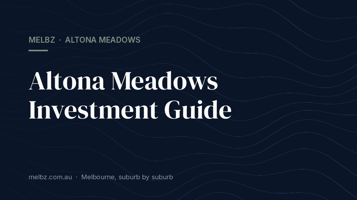 Title card: Altona Meadows Investment Guide