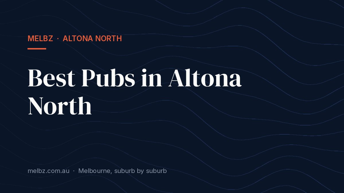 Title card: Best Pubs in Altona North