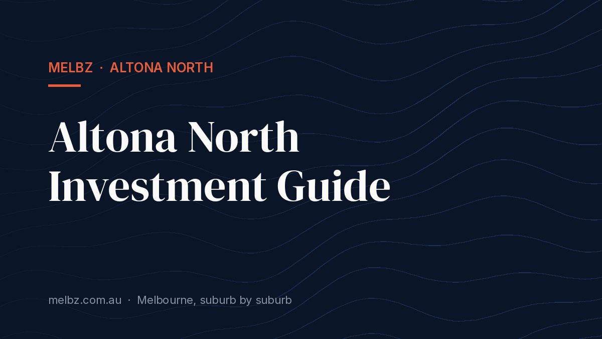Title card: Altona North Investment Guide