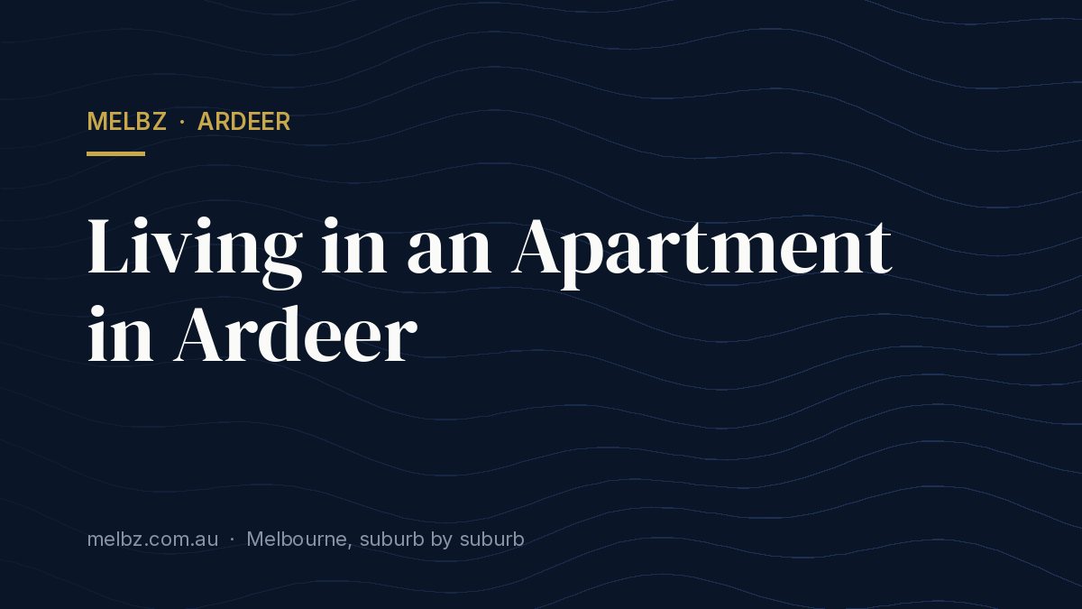 Title card: Living in an Apartment in Ardeer