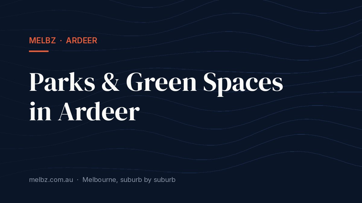 Title card: Parks & Green Spaces in Ardeer