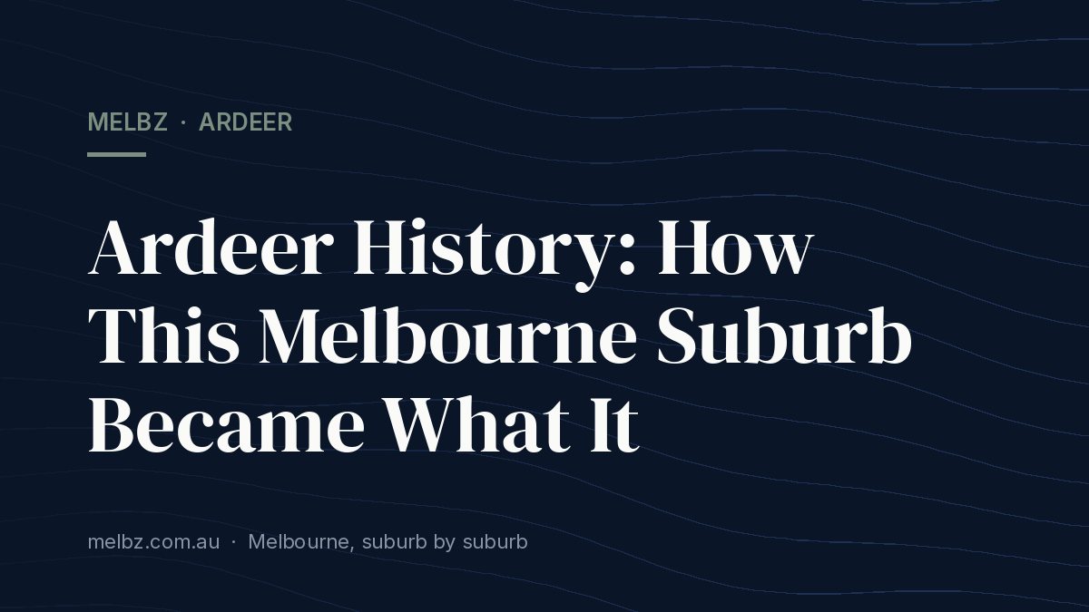 Title card: Ardeer History: How This Melbourne Suburb Became What It