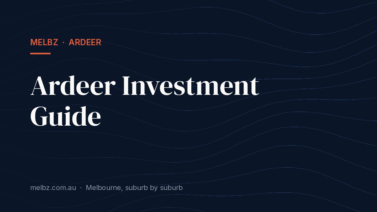 Title card: Ardeer Investment Guide