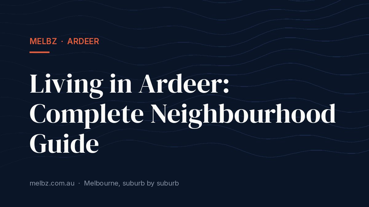 Title card: Living in Ardeer: Complete Neighbourhood Guide