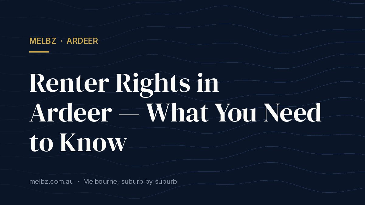 Title card: Renter Rights in Ardeer — What You Need to Know