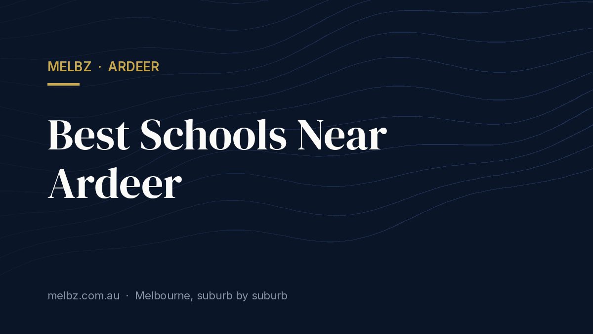 Title card: Best Schools Near Ardeer
