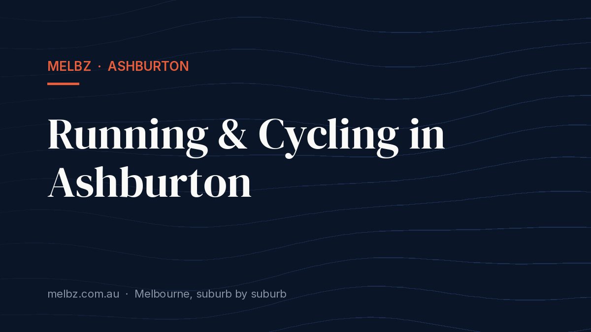 Title card: Running & Cycling in Ashburton