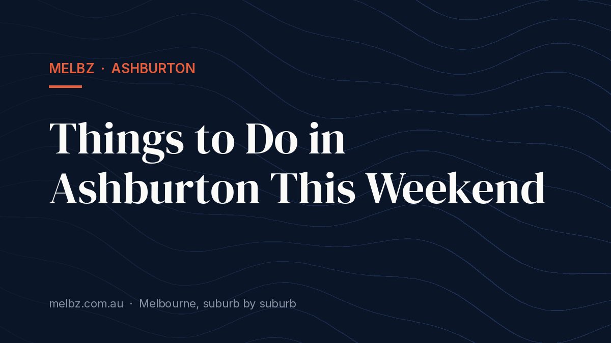 Title card: Things to Do in Ashburton This Weekend