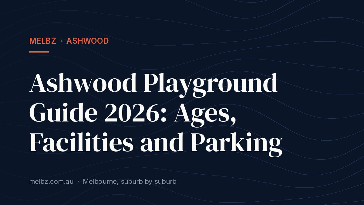 Title card: Ashwood Playground Guide 2026: Ages, Facilities and Parking