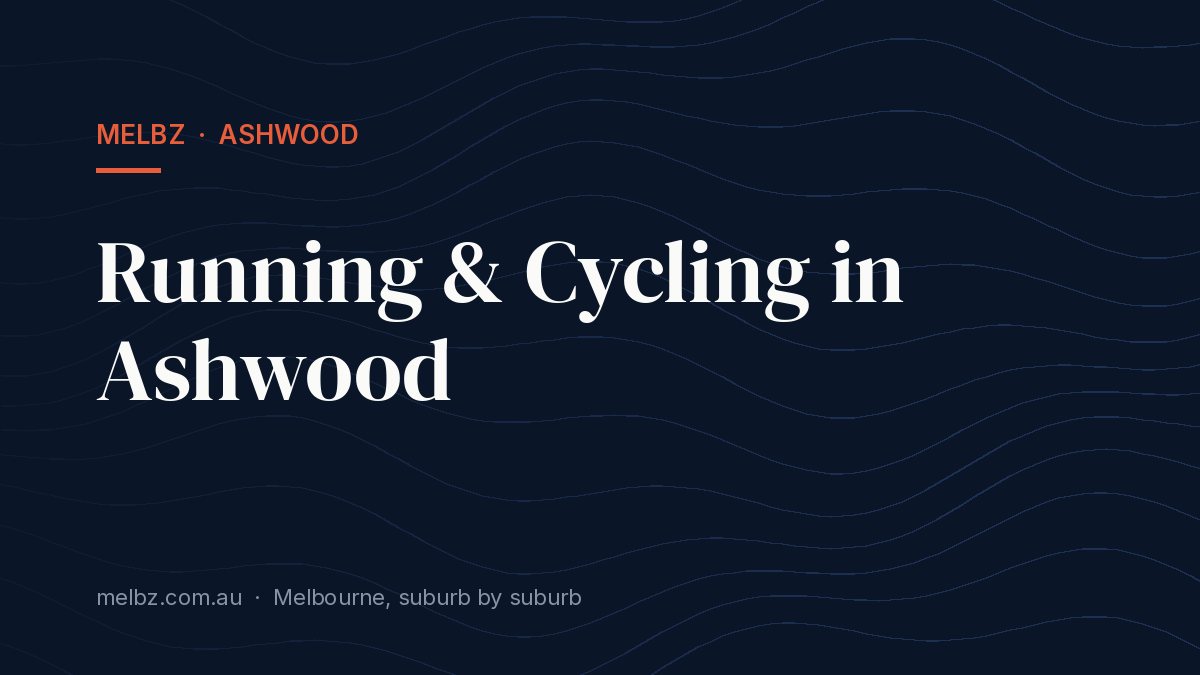 Title card: Running & Cycling in Ashwood