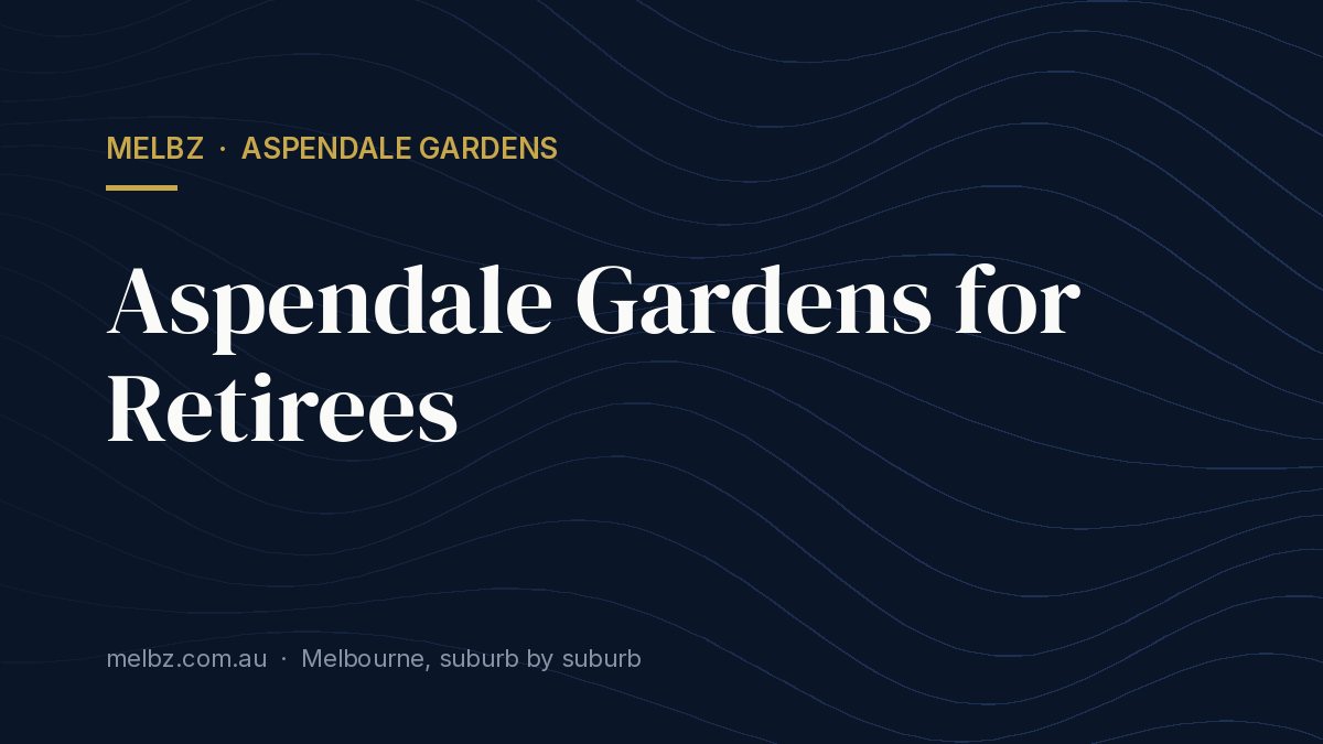 Title card: Aspendale Gardens for Retirees