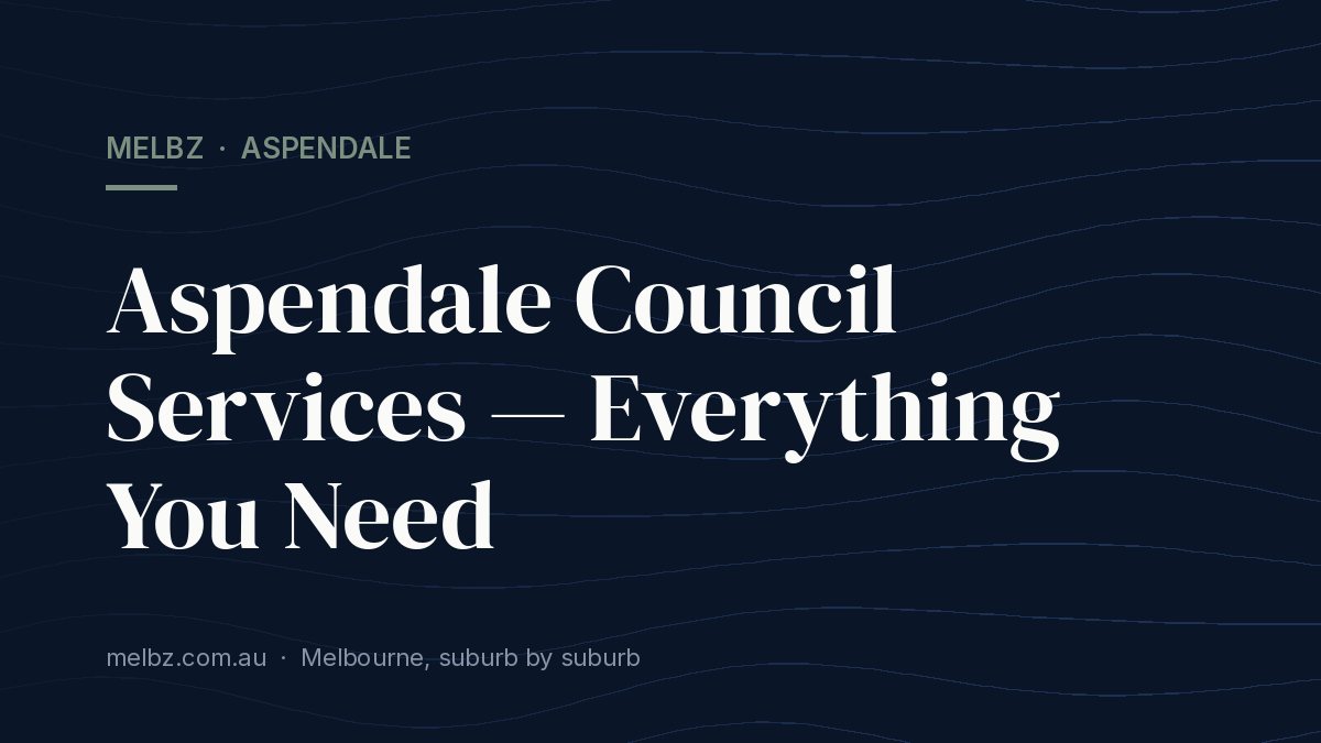 Title card: Aspendale Council Services — Everything You Need