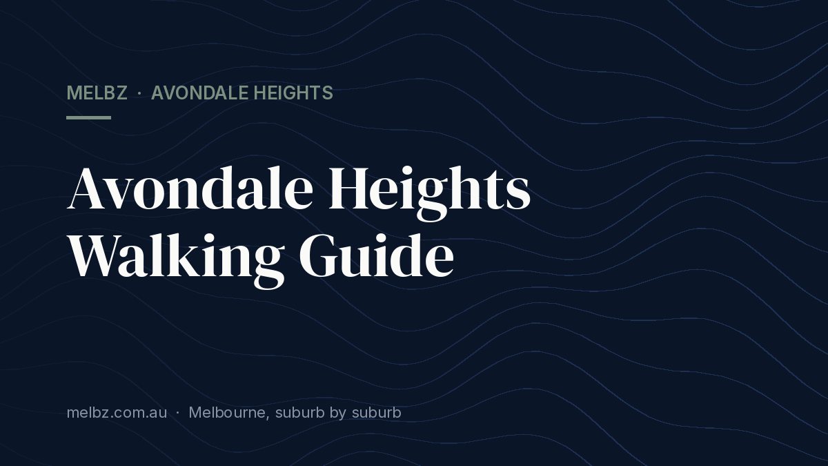 Title card: Avondale Heights Walking Guide