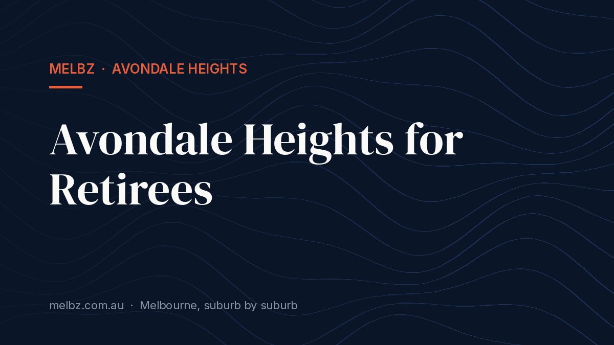Title card: Avondale Heights for Retirees