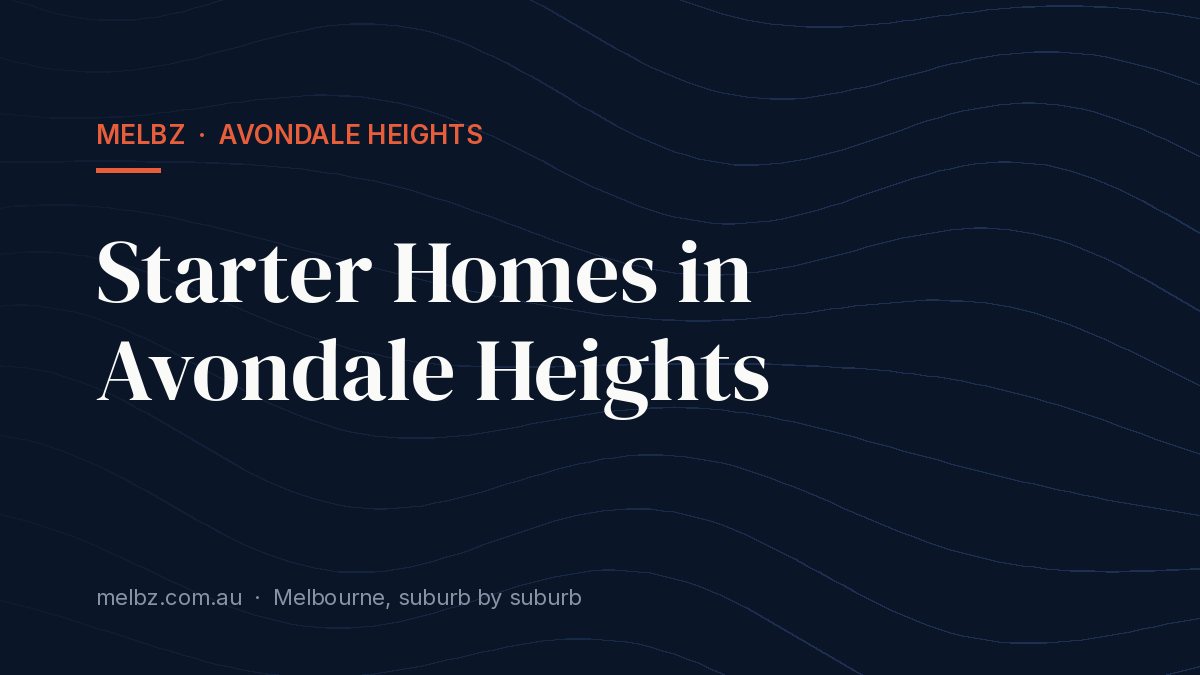 Title card: Starter Homes in Avondale Heights