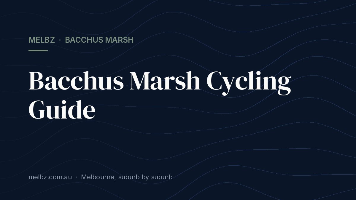 Title card: Bacchus Marsh Cycling Guide