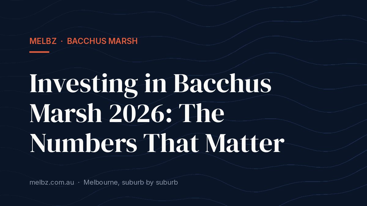 Title card: Investing in Bacchus Marsh 2026: The Numbers That Matter