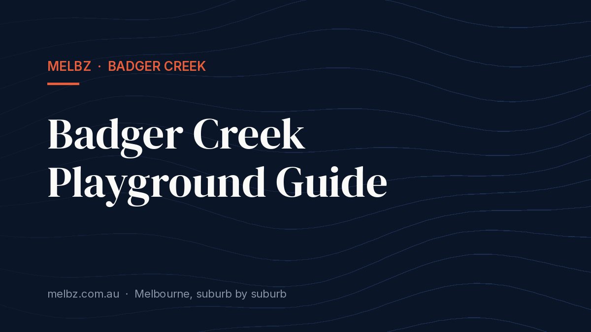 Title card: Badger Creek Playground Guide