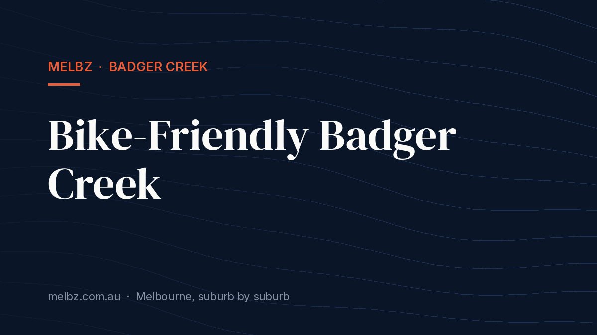 Title card: Bike-Friendly Badger Creek