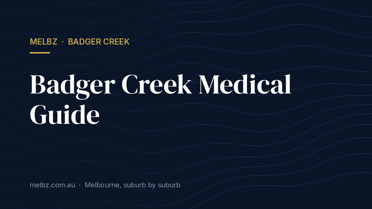 Title card: Badger Creek Medical Guide