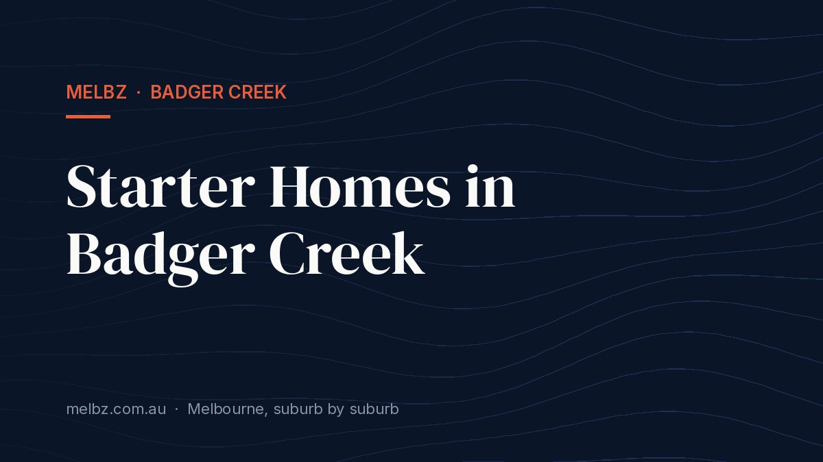 Title card: Starter Homes in Badger Creek