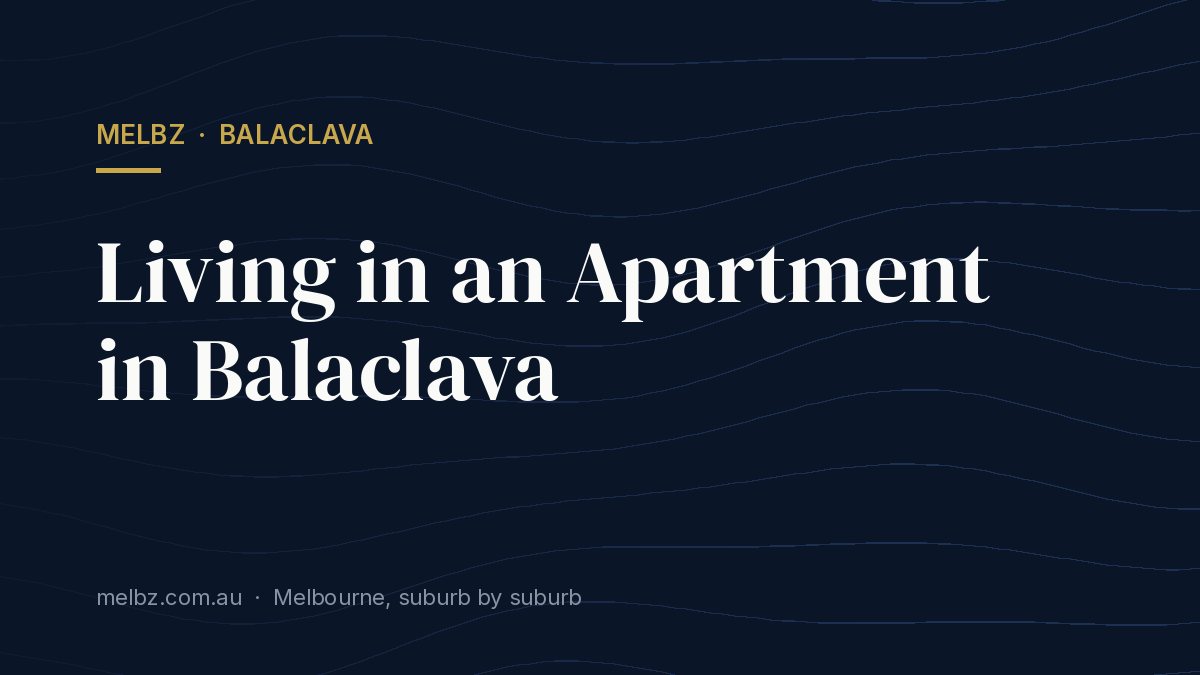 Title card: Living in an Apartment in Balaclava