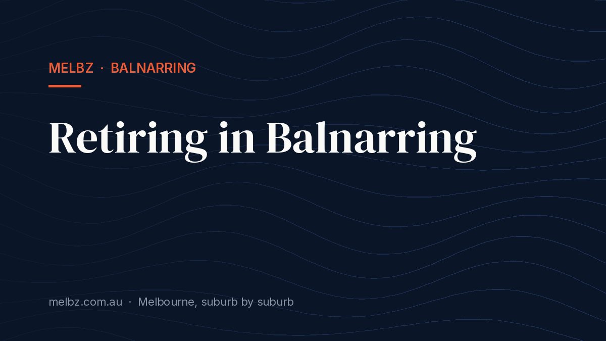 Title card: Retiring in Balnarring