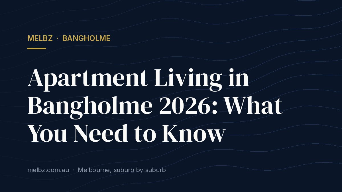 Title card: Apartment Living in Bangholme 2026: What You Need to Know