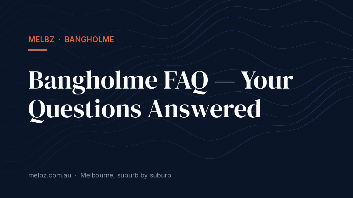 Title card: Bangholme FAQ — Your Questions Answered