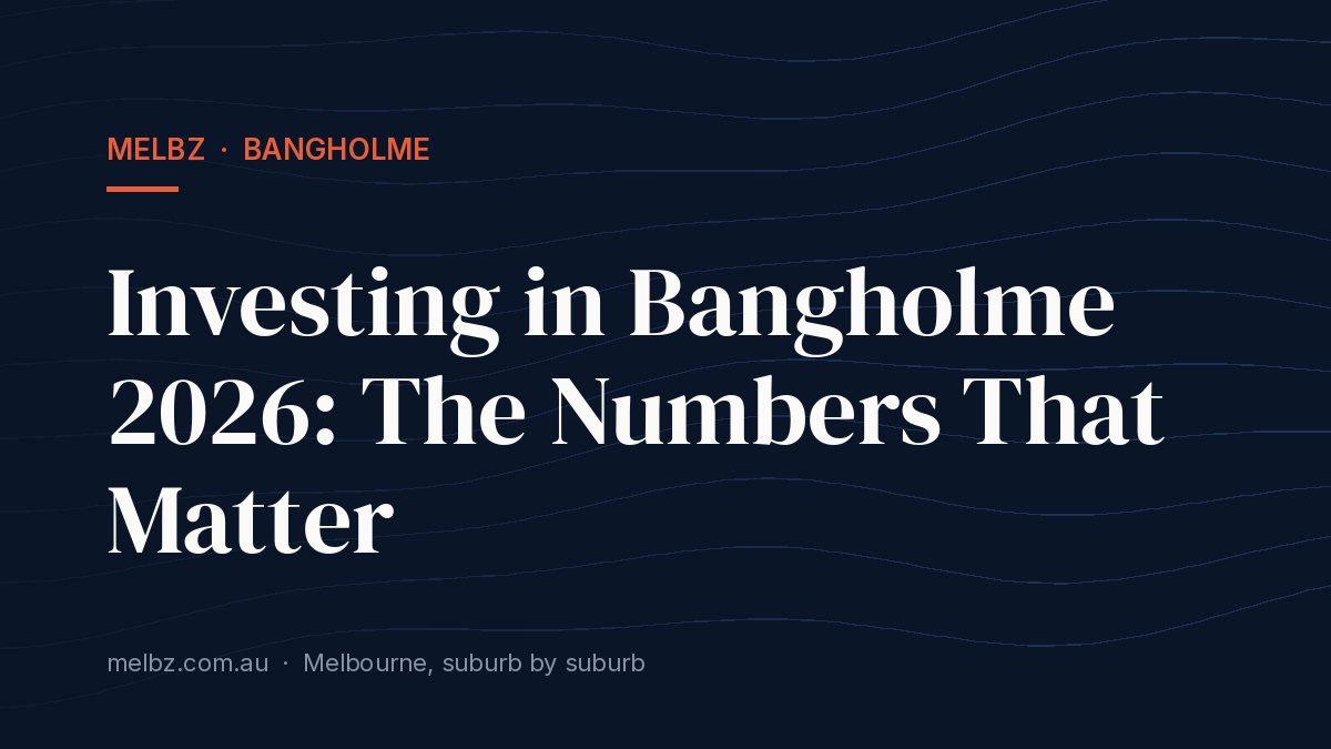 Title card: Investing in Bangholme 2026: The Numbers That Matter