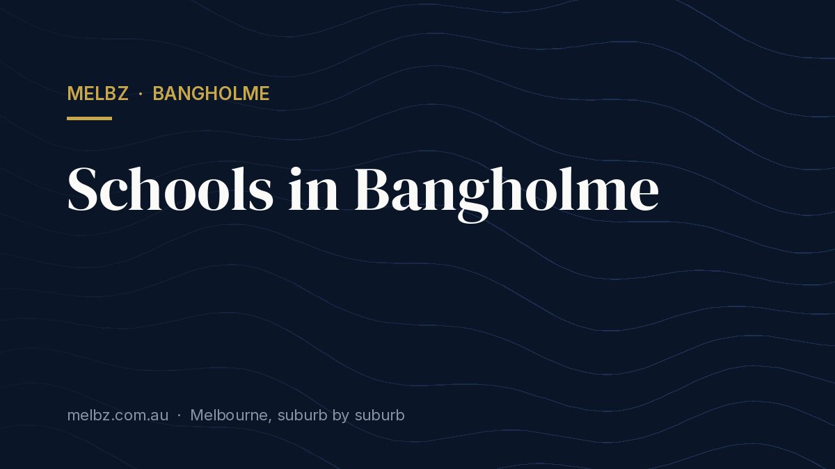 Title card: Schools in Bangholme