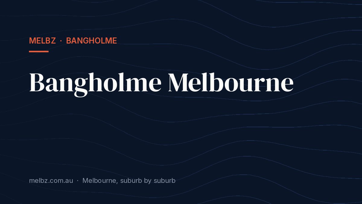 Title card: Bangholme Melbourne