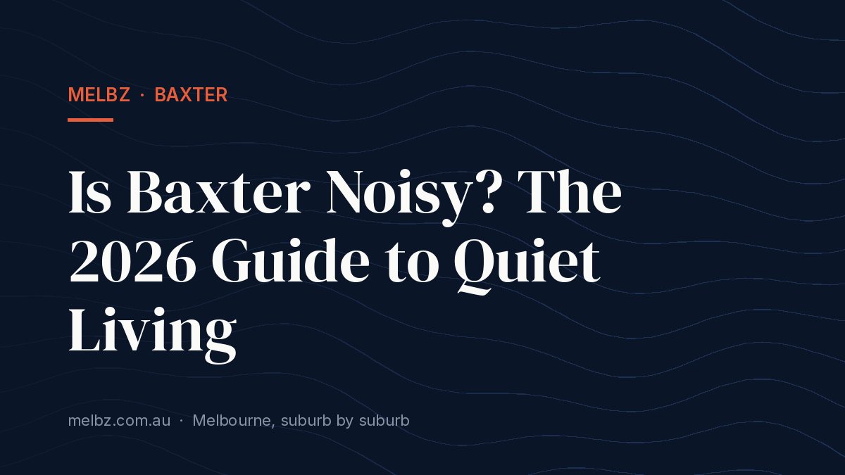 Title card: Is Baxter Noisy? The 2026 Guide to Quiet Living