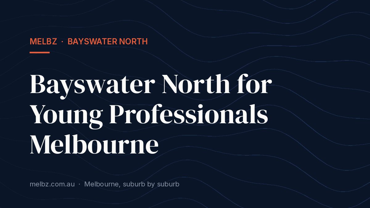 Title card: Bayswater North for Young Professionals Melbourne
