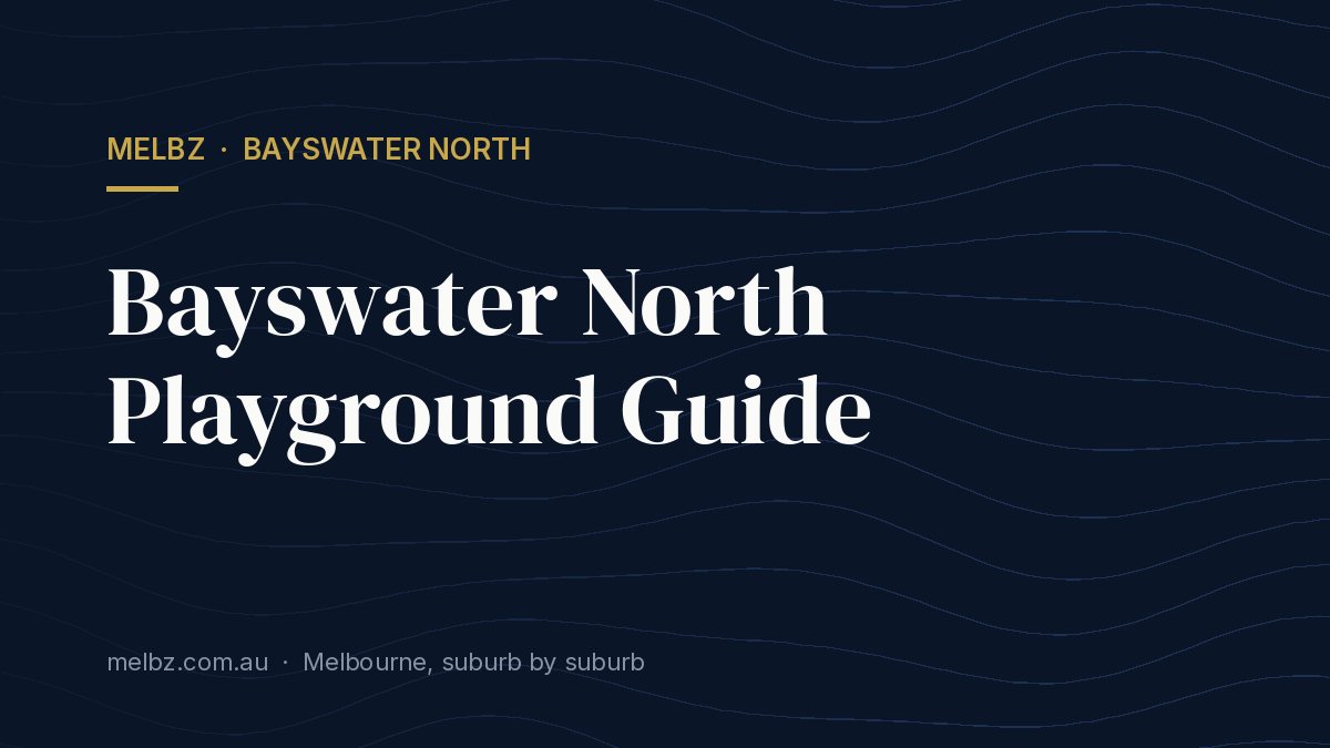 Title card: Bayswater North Playground Guide