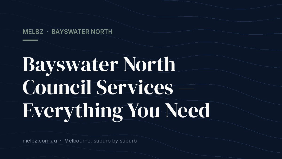Title card: Bayswater North Council Services — Everything You Need