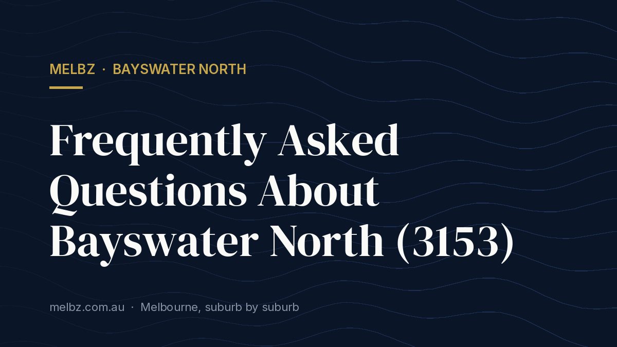 Bayswater North for Young Professionals Melbourne