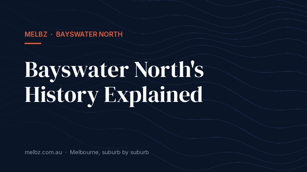 Title card: Bayswater North's History Explained