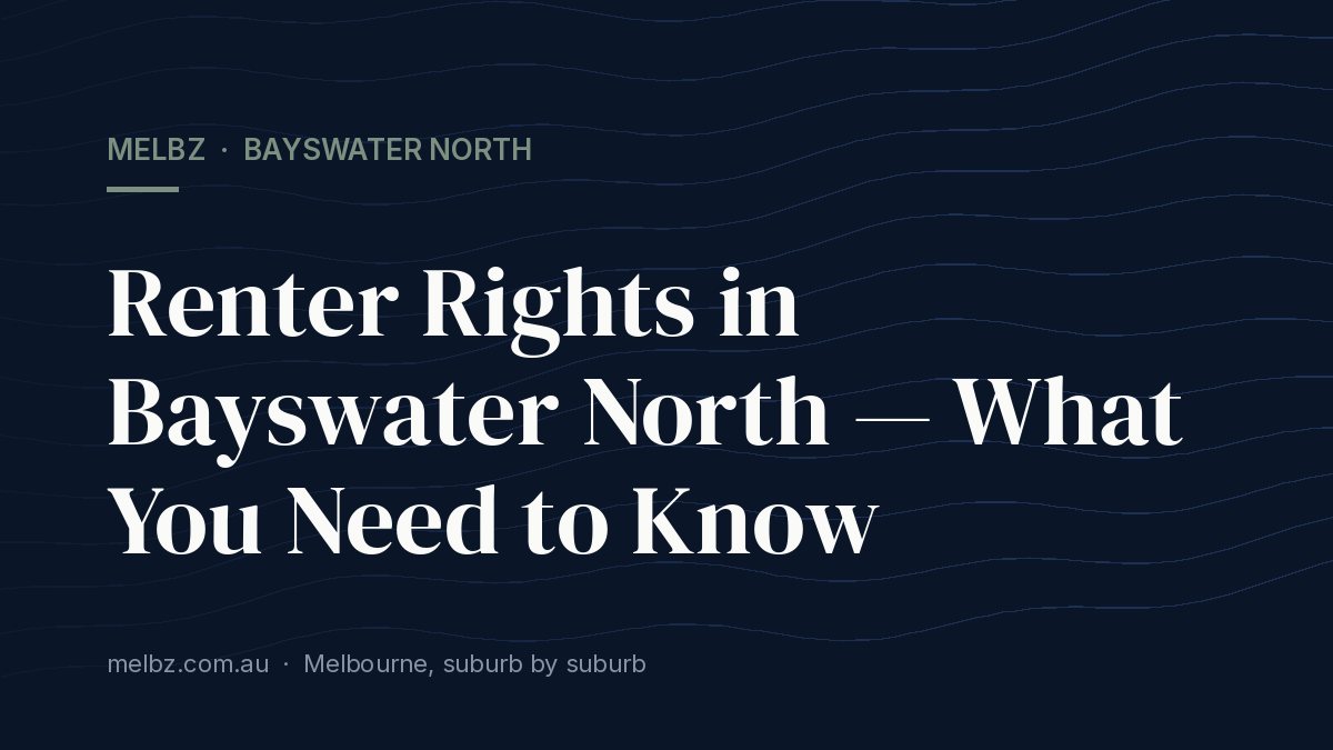Title card: Renter Rights in Bayswater North — What You Need to Know