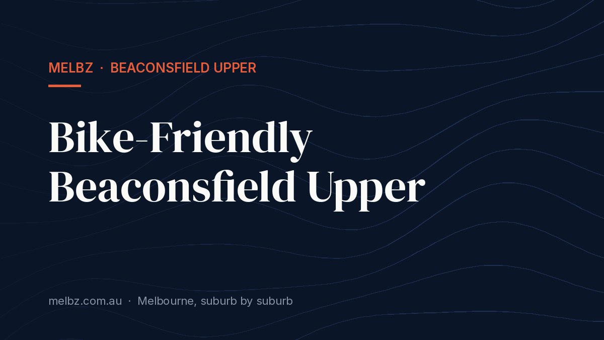 Title card: Bike-Friendly Beaconsfield Upper